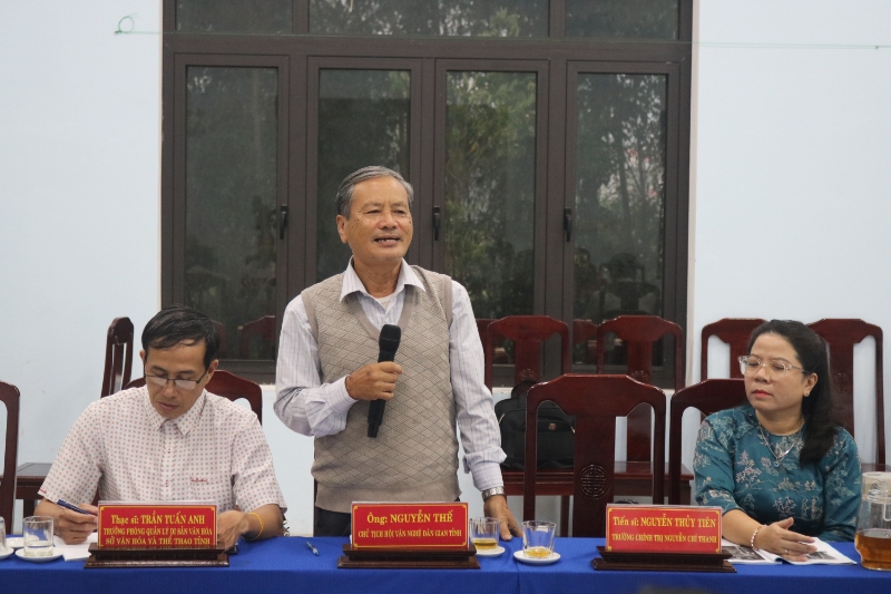 ong nguyen the chu tich hoi van nghe dan gian tinh phat bieu y kien tai hoi thao