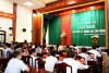 Đồng chí Hà Văn Tuấn – Tỉnh ủy viên, Bí thư Thị ủy, Chủ tịch HĐND thị xã Hương Trà phát biểu khai mạc hội nghị.