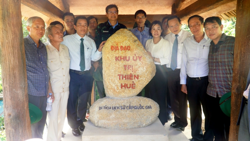 Khánh thành công trình tu bổ, tôn tạo di tích lịch sử cách mạng Địa đạo Khu ủy Trị Thiên.