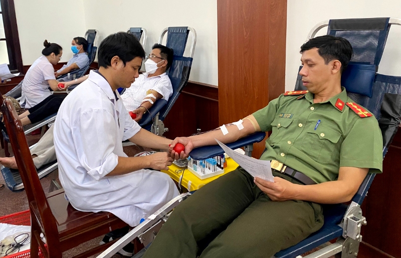Hương Trà: Tiếp nhận 211 đơn vị máu tại Ngày hội hiến máu nhân đạo đợt 5 năm 2022.