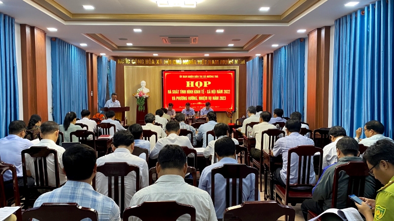 UBND thị xã Hương Trà: Họp rà soát tình hình kinh tế - xã hội năm 2022 và phương hướng, nhiệm vụ năm 2023