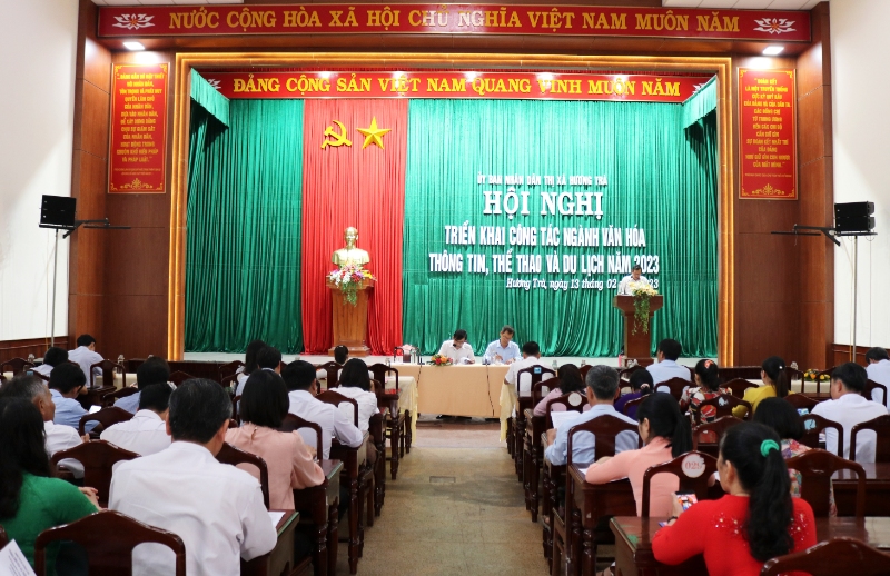 Hương Trà: Hội nghị triển khai công tác ngành văn hoá thông tin, thể thao và du lịch năm 2023