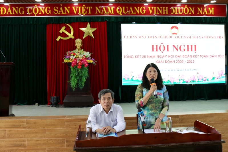 Hương Trà: Tổng kết 20 năm Ngày hội Đại đoàn kết toàn dân tộc, giai đoạn 2003- 2023