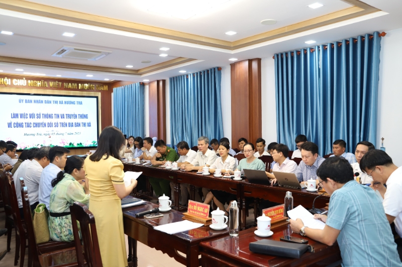Hương Trà phấn đấu hoàn thành mục tiêu chuyển đổi số