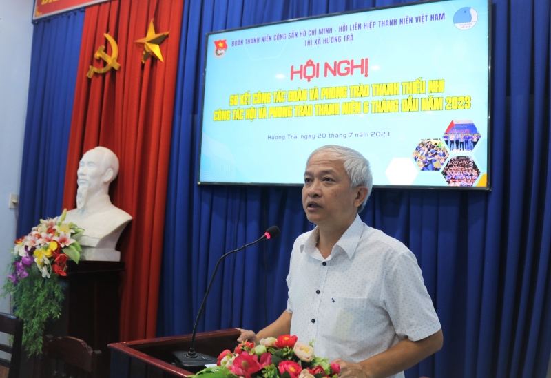 anh 4 dong chi le hong thang pho bi thu thuong truc thi uy phat bieu chi dao tai hoi nghi