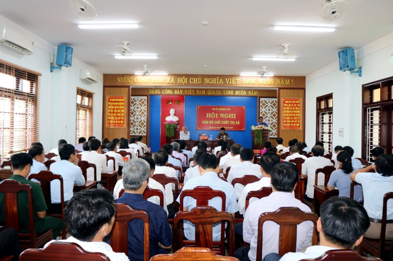 Quang cảnh Hội nghị cán bộ chủ chốt