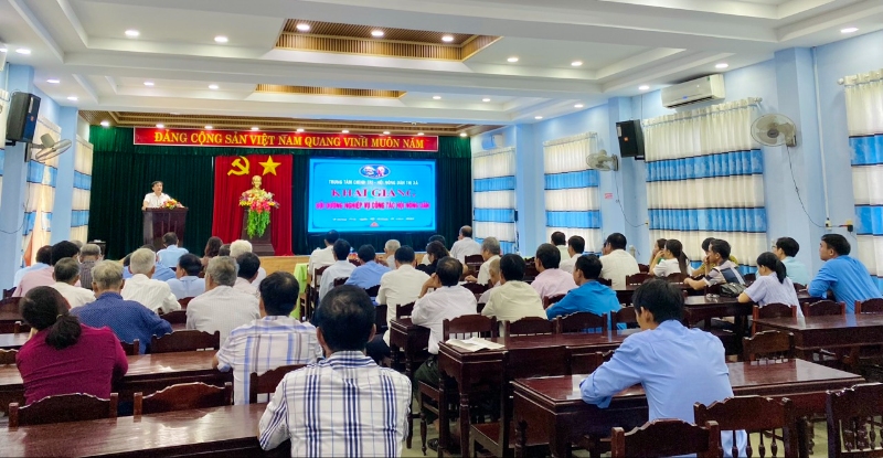 Hơn 60 cán bộ hội viên nông dân chủ chốt thị xã Hương Trà tham gia lớp bồi dưỡng nghiệp vụ