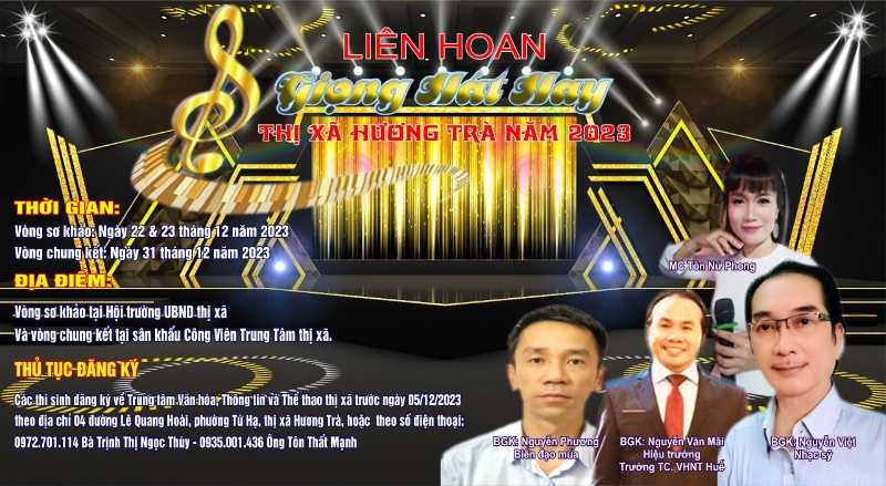 Liên hoan Giọng hát hay thị xã Hương Trà năm 2023 