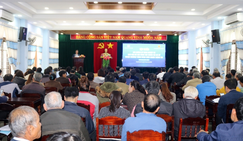 Quang cảnh lớp tập huấn bồi dưỡng kỹ năng nghiệp vụ cho cán bộ làm công tác thông tin cơ sở