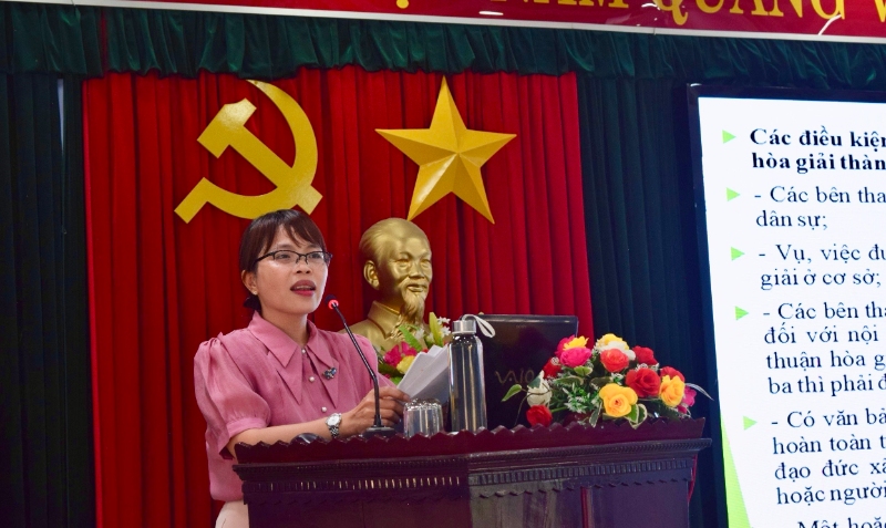 Hội nghị tập huấn nghiệp vụ phổ biến, giáo dục pháp luật hòa giải ở cơ sở và chuẩn tiếp cận pháp luật 2024