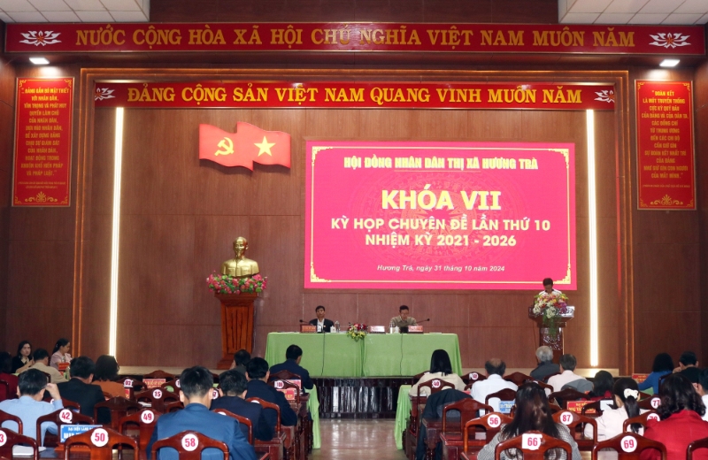 Kỳ họp chuyên đề thứ 10 HĐND thị xã Hương Trà khóa VII