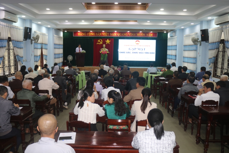Hương Trà: Gặp mặt chức sắc, chức việc các Tôn giáo năm 2024