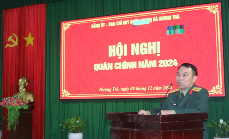 dai ta bui dinh quyen pho chi huy truong bo chqs tinh phat bieu chi dao tai hoi nghi