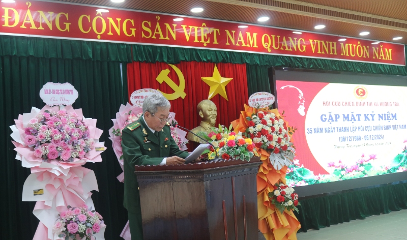 ong tran van luong chu tich hoi ccb thi xa huong tra doc dien van ky niem 35 nam ngay truyen thong hoi ccb viet nam