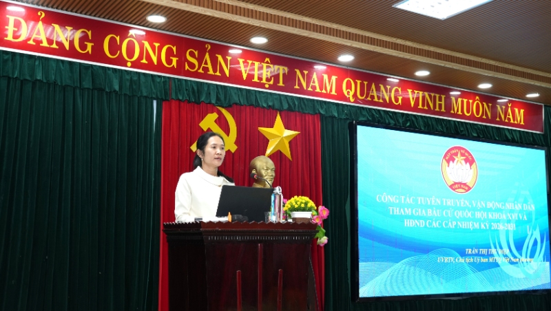 Hương Trà: Tổ chức Hội nghị Tuyên truyền, phổ biến pháp luật về Luật Bầu cử