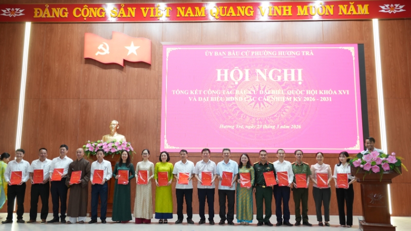 Hương Trà: Tổng kết công tác bầu cử đại biểu Quốc hội khóa XVI và đại biểu HĐND các cấp, nhiệm kỳ 2026 – 2031