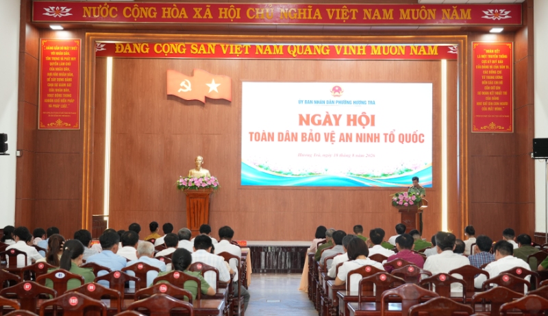 Hương Trà phát huy sức dân, xây dựng thế trận an ninh nhân dân vững chắc